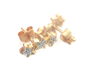 Jewellery, Earrings one pair 18K 1,7g with diamonds 6xca0,005ct , in auction: Pawn – Tuesday 2 March 2021