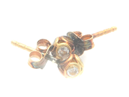 Jewellery, Earrings one pair 18K 0,5g, with stones , in auction: Pawn – Tuesday 2 March 2021