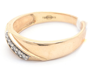 Jewellery - Ring 18K 2,5g with dia 6 xca 0,01ct Ø16,5 - View 1