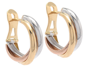Jewellery - EARRINGS, 18K gold/white gold/pink gold 18 mm - View 1