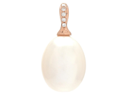 Jewellery - PEARL PENDANT, 18K rose gold with oval cultured freshwater pearls 9,8 mm - View 1