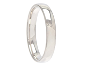Jewellery - PLAIN RING, 18K white gold - View 1