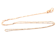 Jewellery, Chain Box-chain 18K 1,0g L:35cm B:0,5mm, in auction: Pawn – Tuesday 1 June 2021