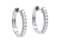 Jewellery - EARRINGS, 18K white gold - View 1