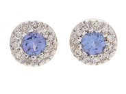 Jewellery - EARRINGS, 18K gold with tanzanites 0,23 ctw - View 1