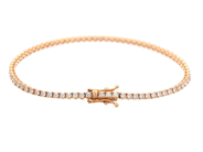 Jewellery - TENNIS BRACELET, 18K rose gold - View 2