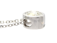 Jewellery - SOLITAIRE PENDANT WITH CHAIN, 18K white gold - View 2