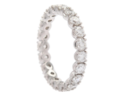 Jewellery - FULL ETERNITY RING, 18K white gold - View 1