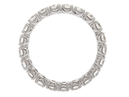 Jewellery - FULL ETERNITY RING, 18K white gold - View 2