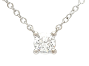 Jewellery - SOLITAIRE NECKLACE, platinum 950 - View 1