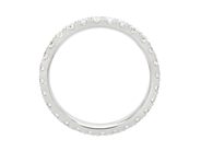 Jewellery - ETERNITYRING, 18K white gold with 28 brilliant cut diamonds 1,01 ctw TW(G)/VS - View 2