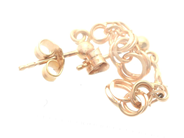 Jewellery - Earrings one pair 18K 1,6g height: 22mm, graduated Bismarck - View 1
