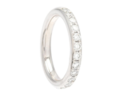 Jewellery - ETERNITY RING, 18K white gold - View 1