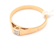 Jewellery, Ring 18K 1,7g Ø17 with diamond ca0,02ct 8/8 , in auction: Pawn – Tuesday 12 October 2021