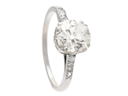 Jewellery, RING, platinum, in auction: Important jewellery – Saturday 27 November 2021