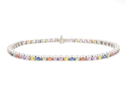 Jewellery - TENNIS BRACELET, 18K white gold - View 1
