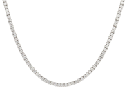 Jewellery - RIVIERE NECKLACE, 18K white gold - View 1
