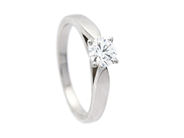 Jewellery - DAVID MORRIS, solitaire ring,18K white gold - View 1