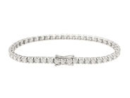 Jewellery - TENNIS BRACELET, 18K white gold - View 2