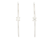 Jewellery - EARRINGS, 18K white gold with 2 brilliant cut diamonds 0,12 ctw - View 1