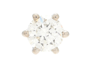 Jewellery - ONE SOLITAIRE DIAMOND EARRING, 18K white gold - View 1