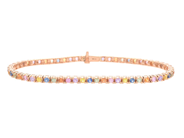 Jewellery - TENNIS BRACELET, 18K rose gold - View 1