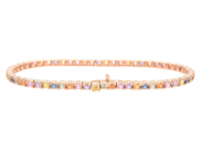 Jewellery - TENNIS BRACELET, 18K rose gold - View 2