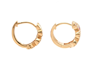 Jewellery - EARRINGS, 18K gold with 12 rubies 0,74 ctw 84 brilliant cut diamonds 0,45 ctw TW/VS - View 2