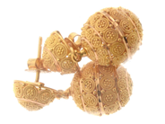 Jewellery, Earrings one pair 21K 16,0g height: 36mm, in auction: Pawn – Tuesday 11 January 2022