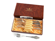 Silverware, Dessert-forks 6 items S830 120,6g length: 151mm, i case, in auction: Pawn – Tuesday 11 January 2022