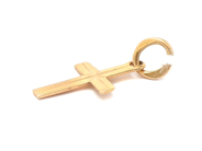 Jewellery, Pendant 18K 0,3g height: 18mm, cross, in auction: Pawn – Tuesday 11 January 2022