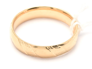 Lot, Ring 18K 5,5g Ø19½, engraved, in auction: Pawn – Tuesday 11 January 2022