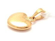 Lot, Pendant heart 18K 2,7g height:15mm, ragged, in auction: Pawn – Tuesday 11 January 2022