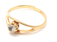 Lot, Ring 18K brv 2,0g Ø16½, with stone, in auction: Pawn – Tuesday 11 January 2022
