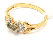 Jewellery, Ring 18K brv 2,9g Ø19, with stones, in auction: Pawn – Tuesday 11 January 2022