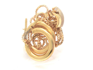 Lot, Lot of gold 18K brv 5,7g defect, innehåler stone, in auction: Pawn – Tuesday 11 January 2022