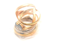 Lot, Lot of gold 18K brv 15,6g defect, contains small diamonds, in auction: Pawn – Tuesday 11 January 2022