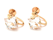 Jewellery, Earrings, one pair 18K brv 3,8g height:15mm, in auction: Pawn – Tuesday 11 January 2022