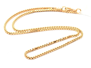 Jewellery, Chain Box-chain 18K 12,8g length:43cm width:2mm, in auction: Pawn – Tuesday 11 January 2022