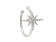 Jewellery - ONE EARRING, 18K white gold - View 1