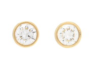 Jewellery - SOLITAIRE EARRINGS, 18K gold - View 1