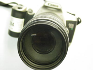 Pawnitems, 1 Kamerahus Canon EOS 500n with lens 75-300mm 1:4-5,6, in auction: Pawn – Saturday 9 August 2003