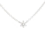 Jewellery - SOLITAIRE NECKLACE, 18K white gold - View 1