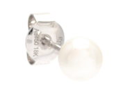 Jewellery - ONE PEARL EARRING, 18K white gold with cultured pearl approx. 4,9 mm - View 1
