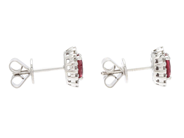 Jewellery - CLUSTER-EARRINGS, 18K white gold - View 2