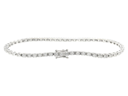 Jewellery - TENNIS BRACELET, 18K white gold - View 4