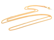 Jewellery, Chain "curb" 9K 6,3g, length:70cm width:1,5mm, in auction: Pawn – Tuesday 15 March 2022