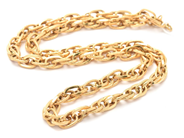 Jewellery - Chain 18K 16,8g 49,5cm width:7mm, hollow - View 1