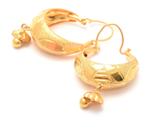 Jewellery - Earrings one pair 21K 4,0g height:35mm - View 1