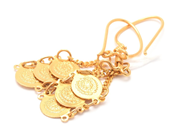 Jewellery - Earrings one pair 21K 4,0g height:45mm - View 1